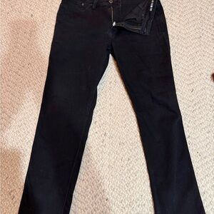 Classic Black Slim Straight Men's Jeans